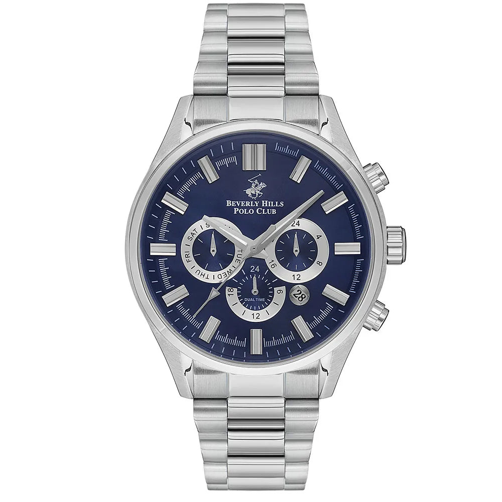 Beverly Hills Polo Club Men’s Multi Function Blue Dial Watch – BP3395X.390