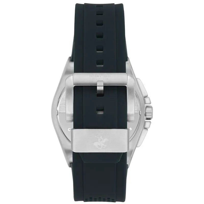 BP3541X.399 - ساعة يد بيفرلي هيلز بولو كلوب بسوار مطاط متعددة الوظائف رجالي