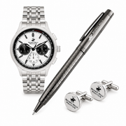 Beverly Hills Polo Club Men’s Analog Set , Silver Dial, Silver Strap – BP3556X.330