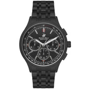 Beverly Hills Polo Club Black Dial Black Stainless Steel Men's Watch
