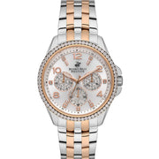 ساعة بيفرلي هيلز بولو كلوب النسائية التناظرية بمينا فضية - BP3572C.530