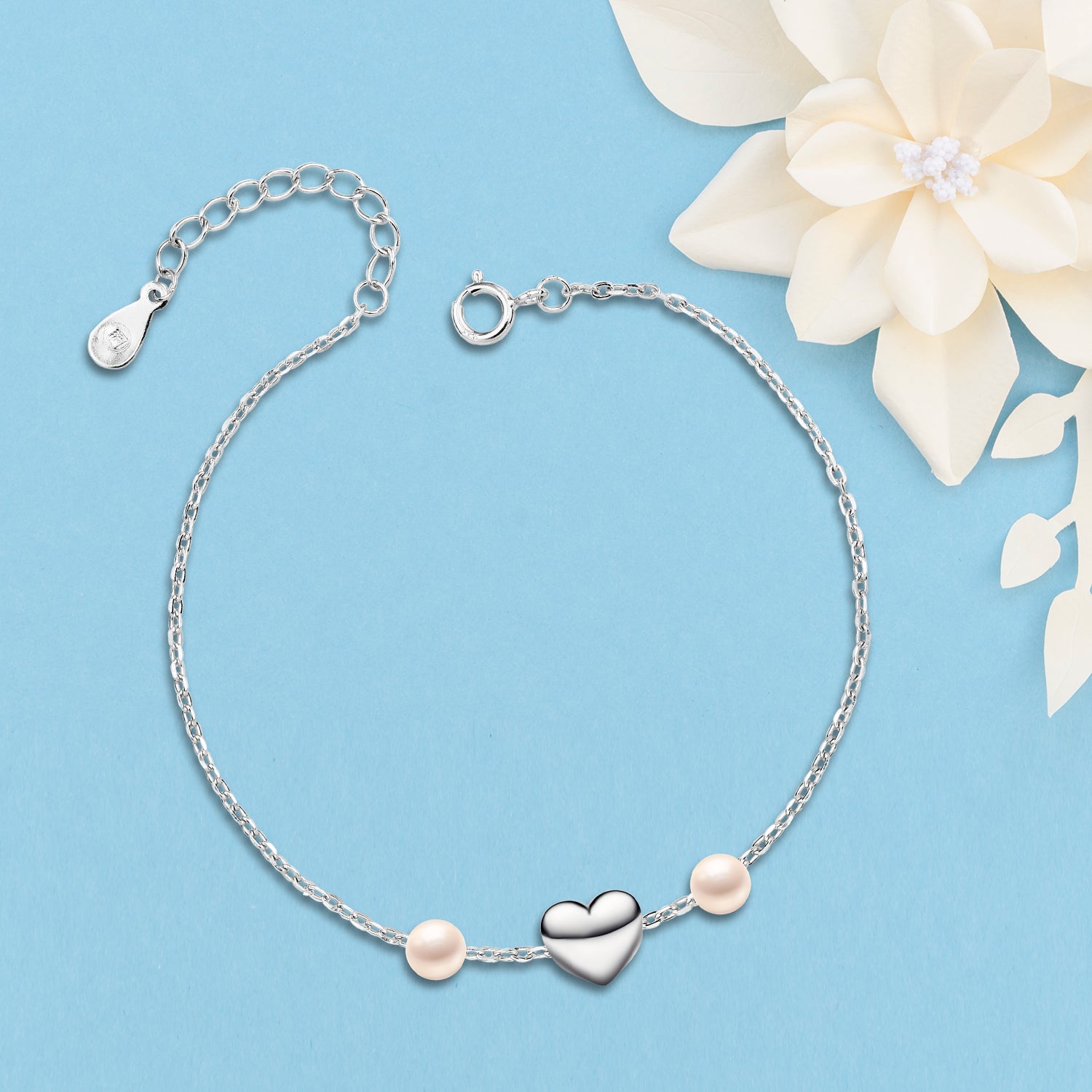 "Heartbeat" 925 Silver Bracelet