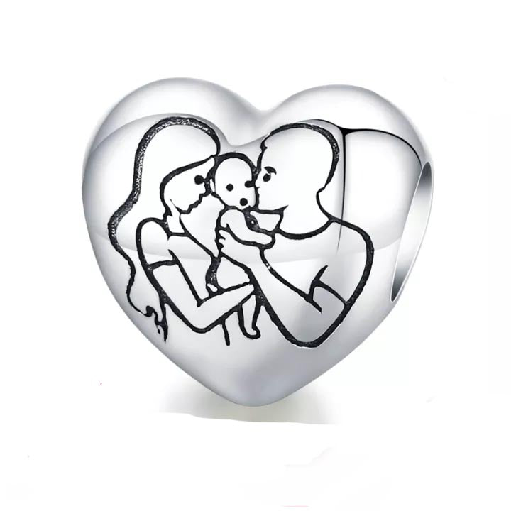 BSC494 - Family Love Pendant in 925 Silver