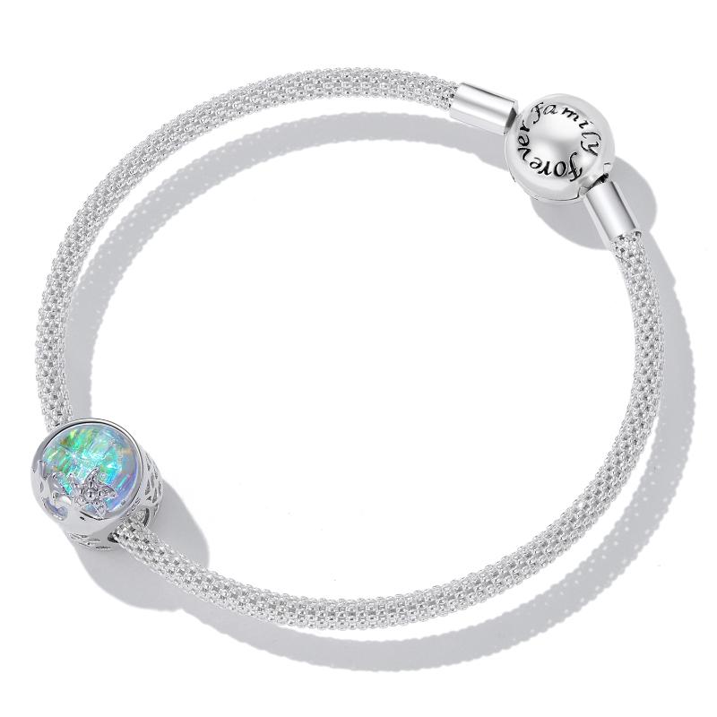 Ocean Opal 925 Silver Charm