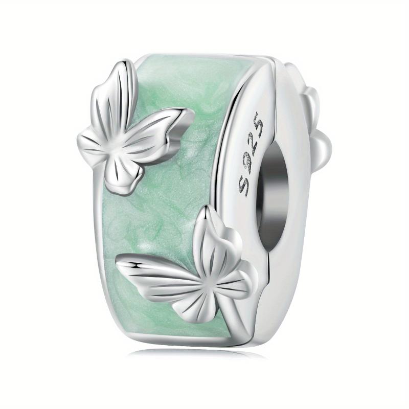 Raised Butterflies 925 Silver Charm