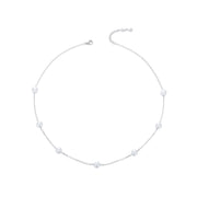 925 Silver White Pearl Necklace