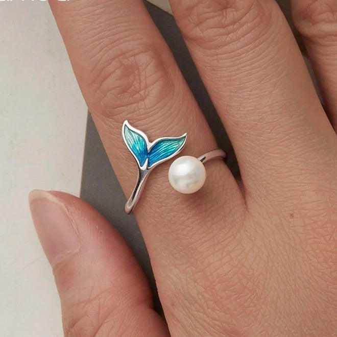 Mermaid Tail 925 Silver Ring
