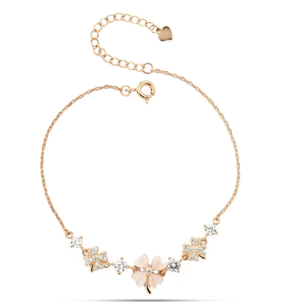 Flower 925 Silver Bracelet