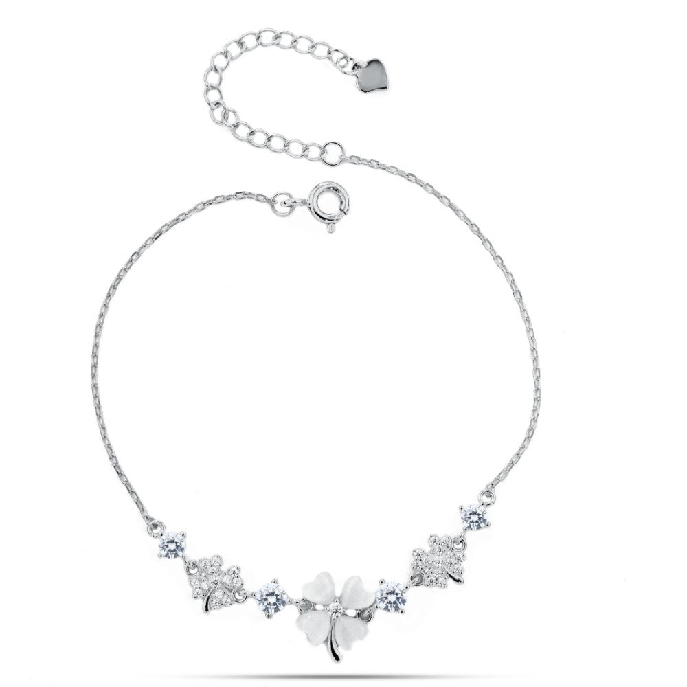 Flower 925 Silver Bracelet