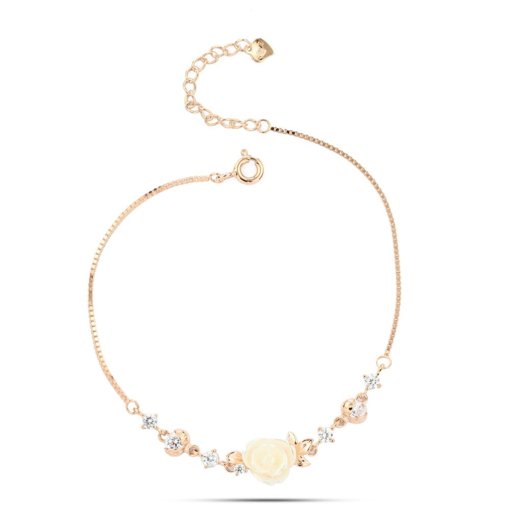 Rose 925 Silver Bracelet