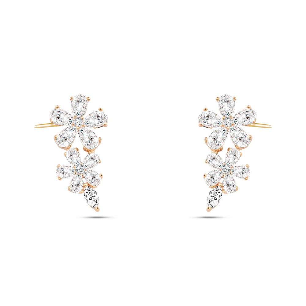 Zircon Flower Earring
