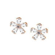 Zircon Flower 925 Silver Earring