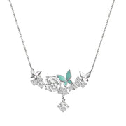 Butterflies 925 Silver Necklace