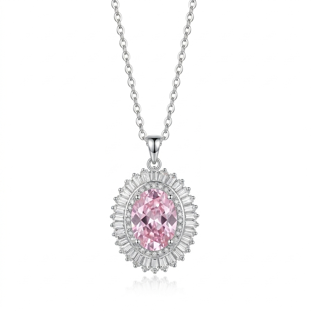 925 Silver Pink Set.