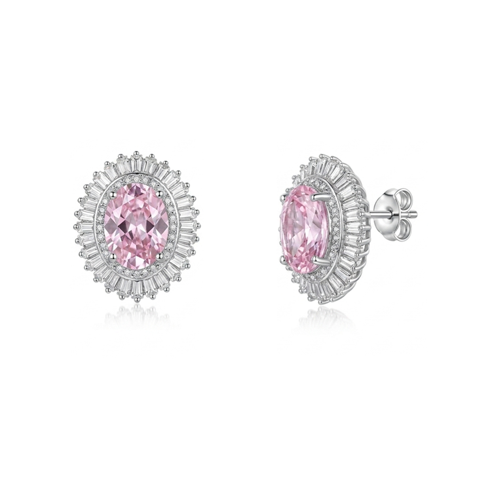 925 Silver Pink Set.
