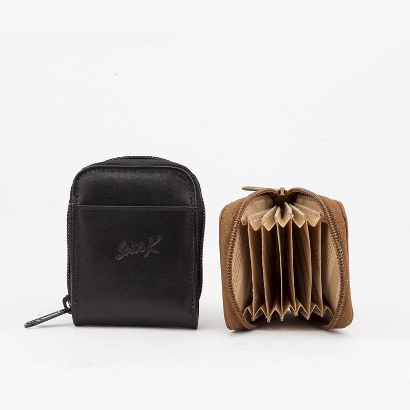 Seven K Genuine Leather Card Holder for Men - Tan