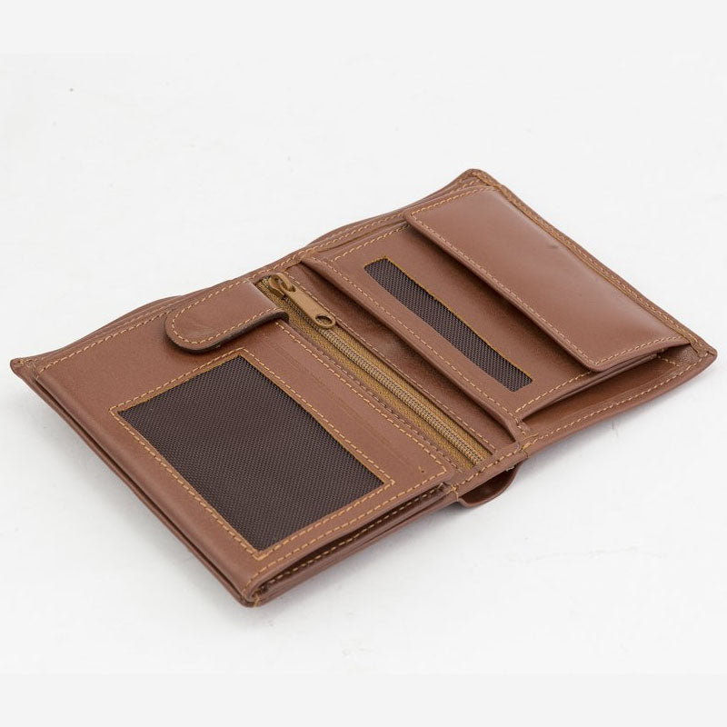 C2126U- محفظة جلد طبيعي بجيب للعملات المعدنية للرجال من سيفن كيه, هافان