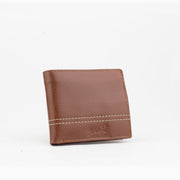 Seven K Genuine Leather Flap Wallet with Coin Pocket for Men , Tan