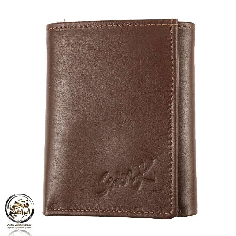 C2259N - Natural Leather Wallet for Men by Seven K, Brown