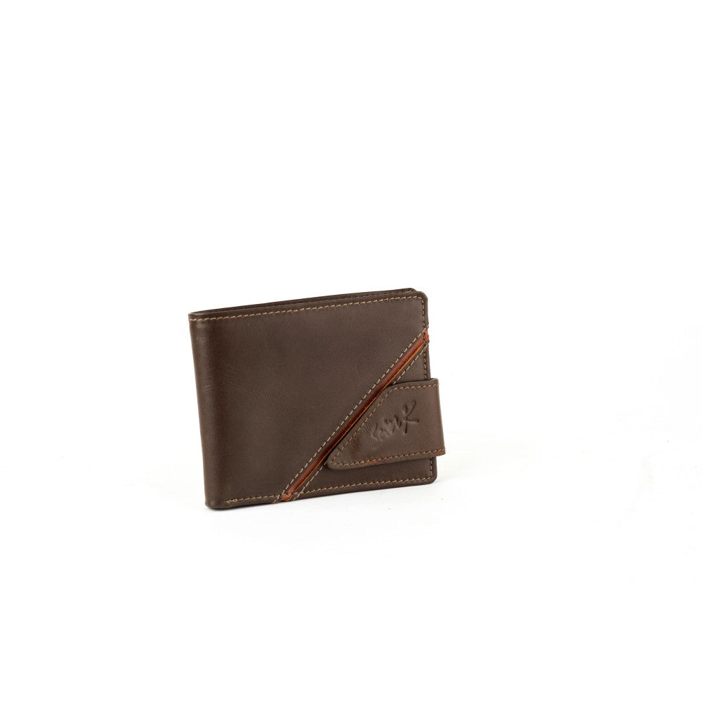 Seven K Men’s Genuine Leather Wallet – Brown