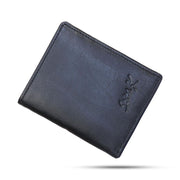 C2270B - محفظة جلد طبيعي للرجال من سيفن كيه, أسود