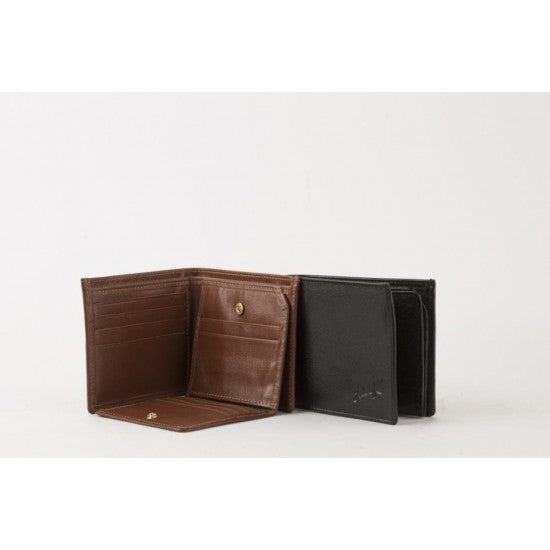 Seven K Men’s Genuine Leather Wallet – Classic Design in Elegant Havana Brown


