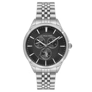 U.S. Polo Assn Men's Chronograph Watch – Black Dial & Stainless Steel Bracelet