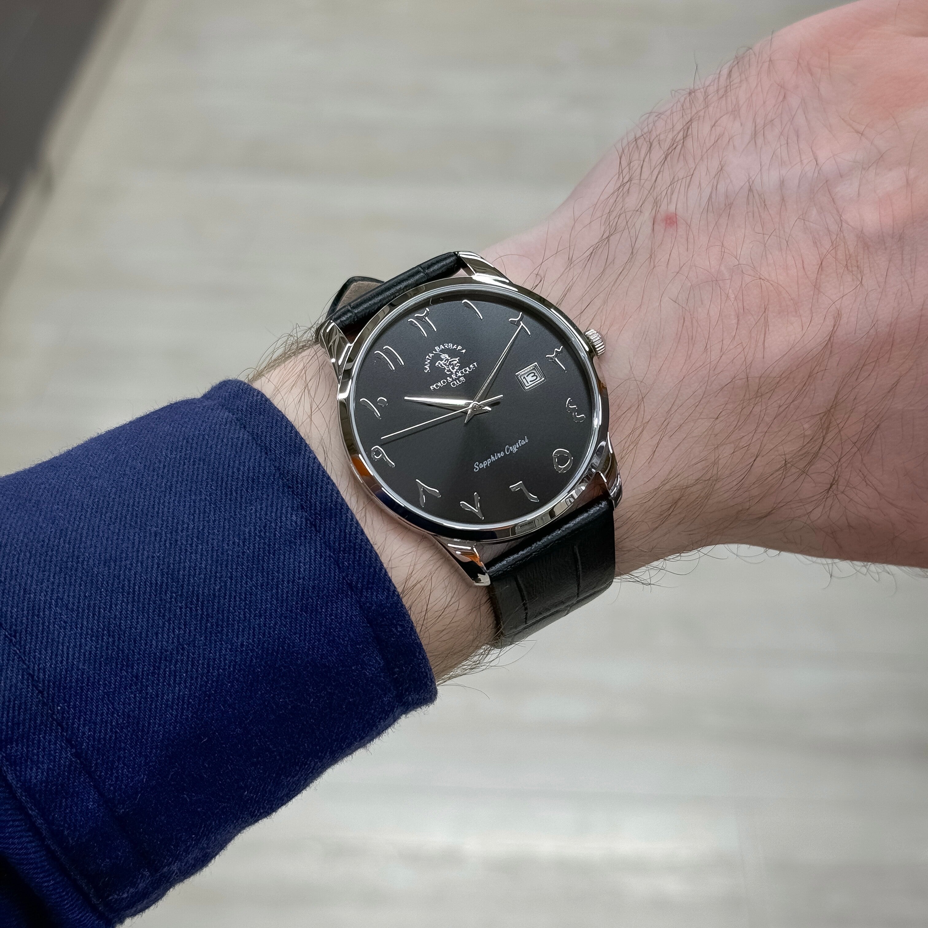 SANTA BARBARA POLO & RACQUET MEN’S WATCH BLACK DIAL SB.1.10606-7