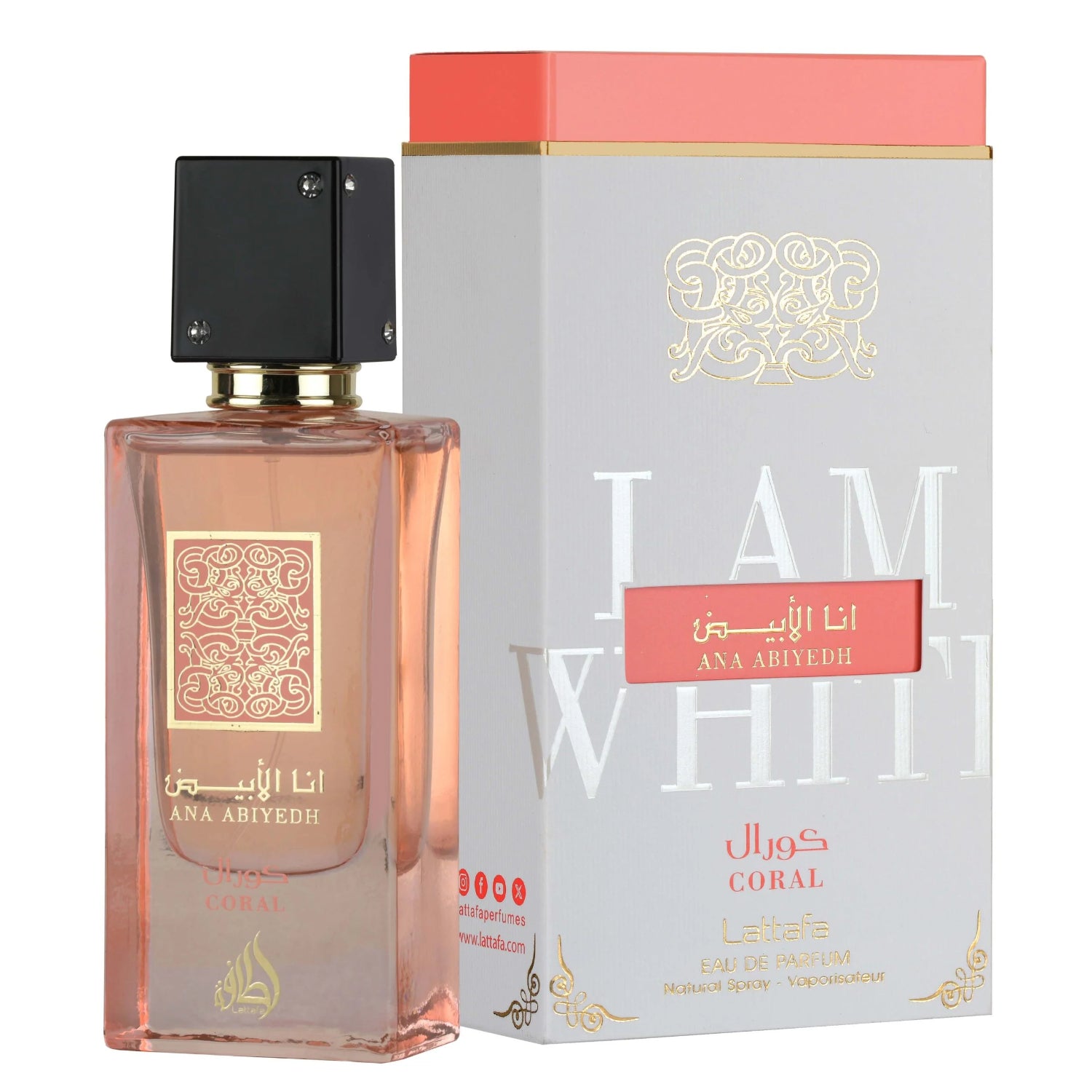 Ana Abiyed Coral By Lattafa Eau De Parfum 100 ml For Unisex
