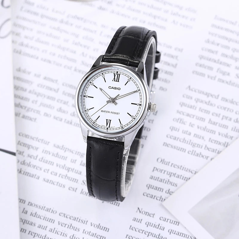 LTP-V005L-7B2UDF - Casio Women's Analog Watch with Leather Strap