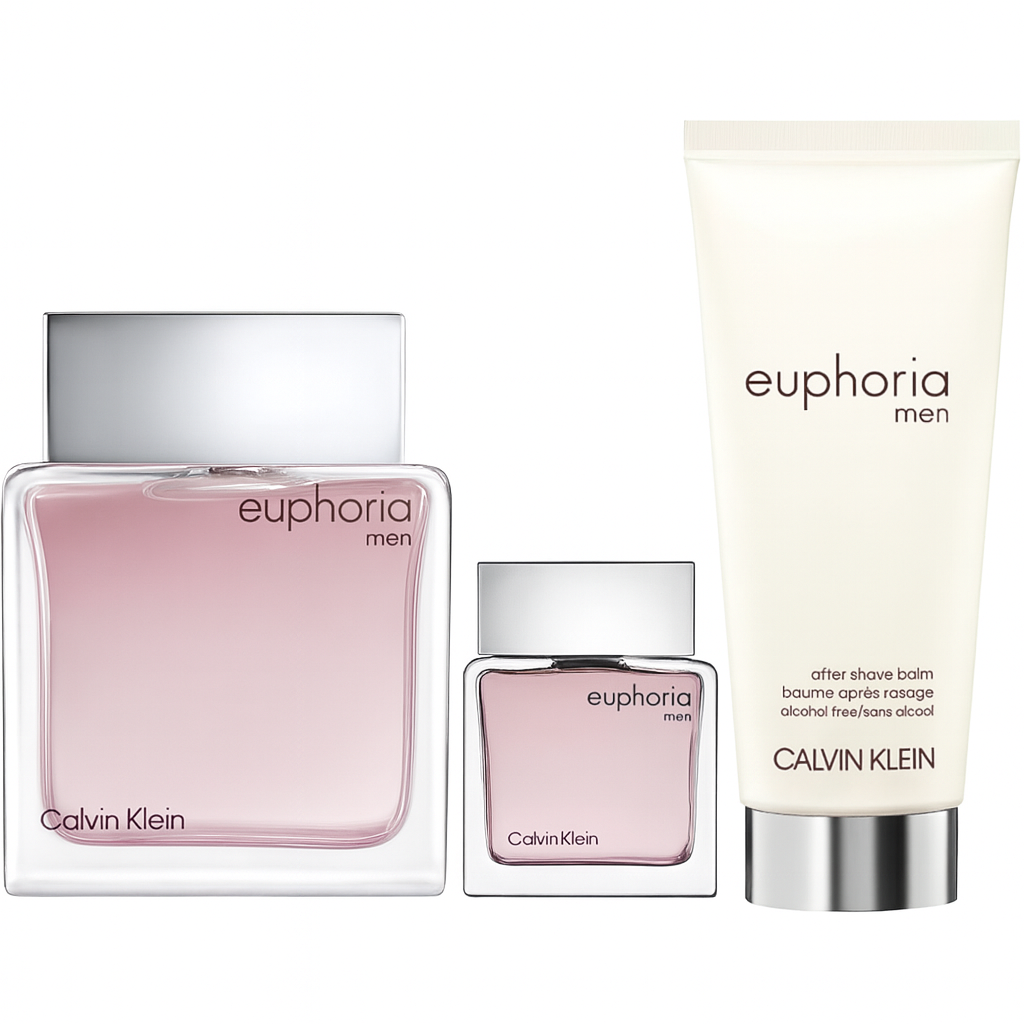 طقم عطر إيفوريا من كالفن كلاين للرجال أو دو تواليت– برفان 100 مل + مرطب حلاقه 100مل + سبراي سفر 15 مل
