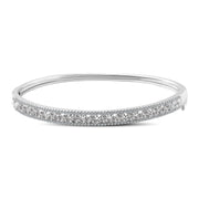 Classic Zircon 925 Silver Bangle