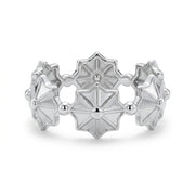 925 Silver Geometric Star Ring – Modern Design
