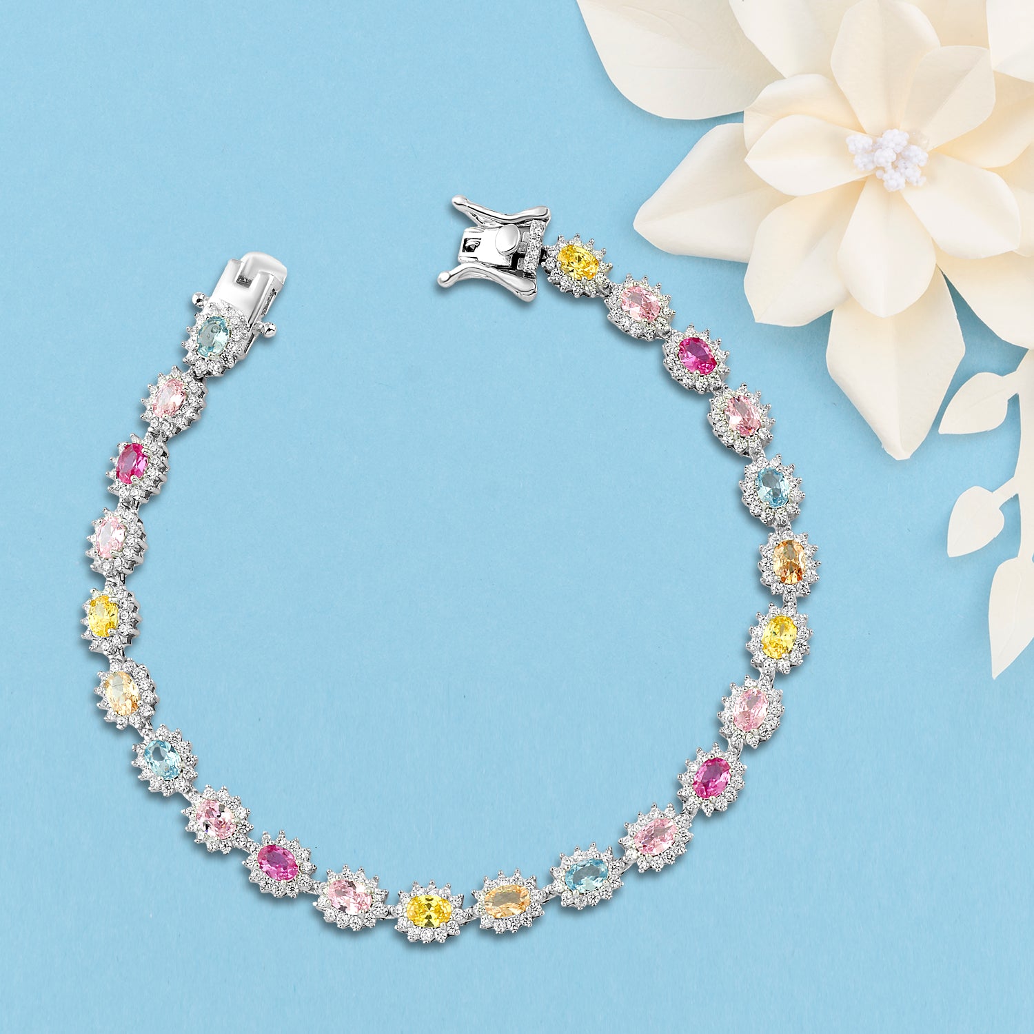 Bracelet "Colors of Happiness" 925 Sterling Silver