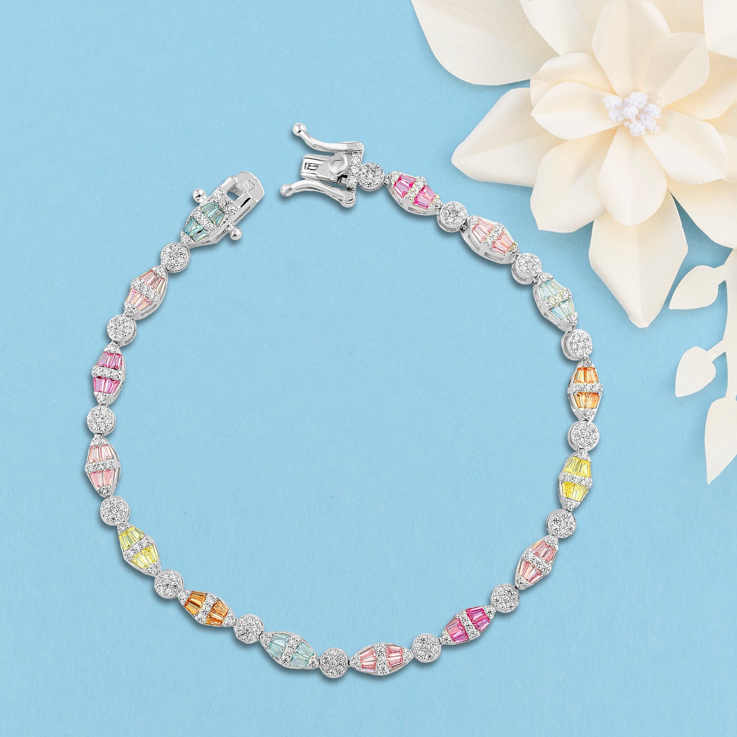 Bracelet "Colors of Joy" 925 Sterling Silver