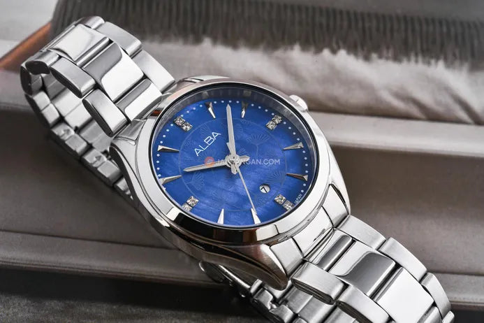 Alba Blue Dial Silver Stainless Steel Women's Watch