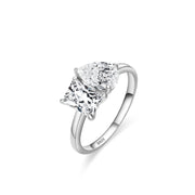 VJK036 - Sterling silver 925 ring crowned with zircon stones