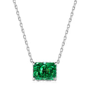 Green Ice Crushed 925 Silver Necklace