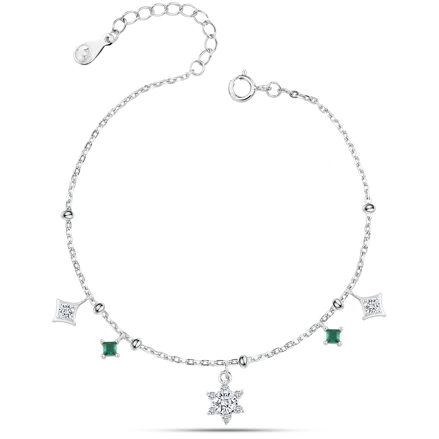 خلخال "نجمة الثلج" فضة عيار 925