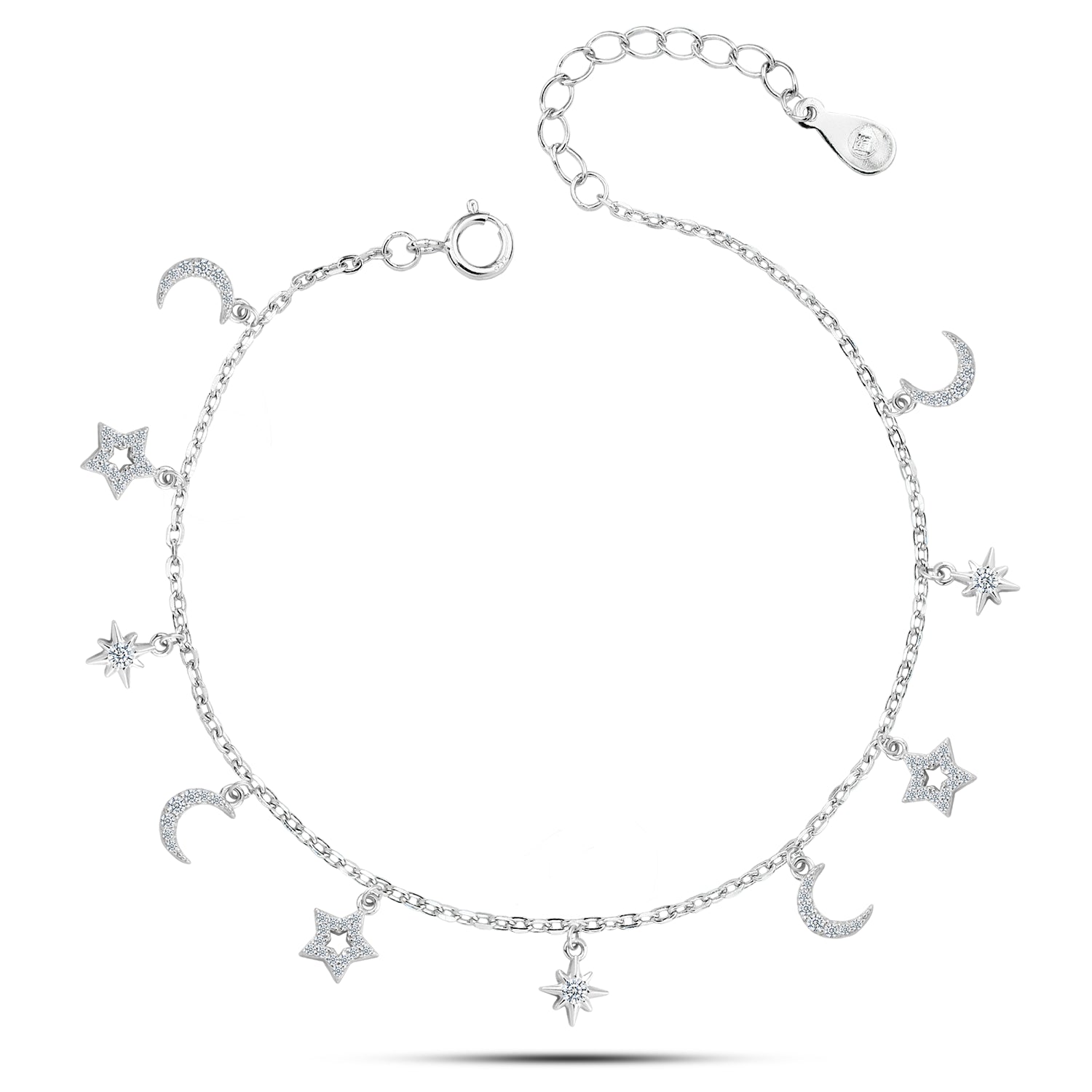 خلخال "سحر السماء" فضة عيار 925