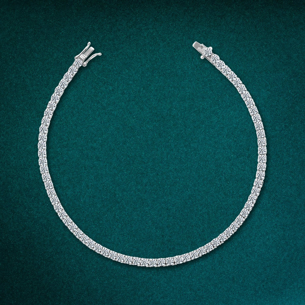 Tennis Bracelet "Zircon Transparent Magic" 925 Italian Silver