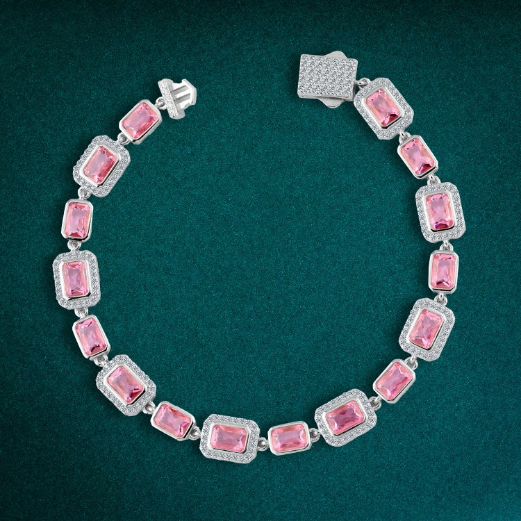 انسيال "همسة وردية" فضة عيار 925