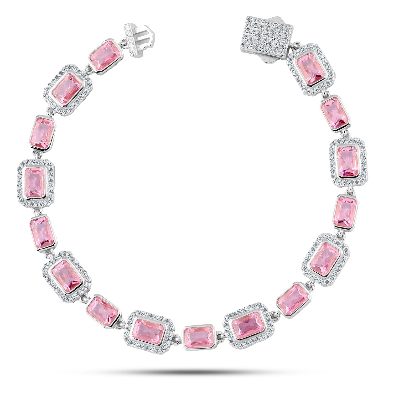 انسيال "همسة وردية" فضة عيار 925