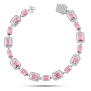 انسيال "همسة وردية" فضة عيار 925