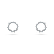 Shiny zircon Earing 925 Sterling Silver