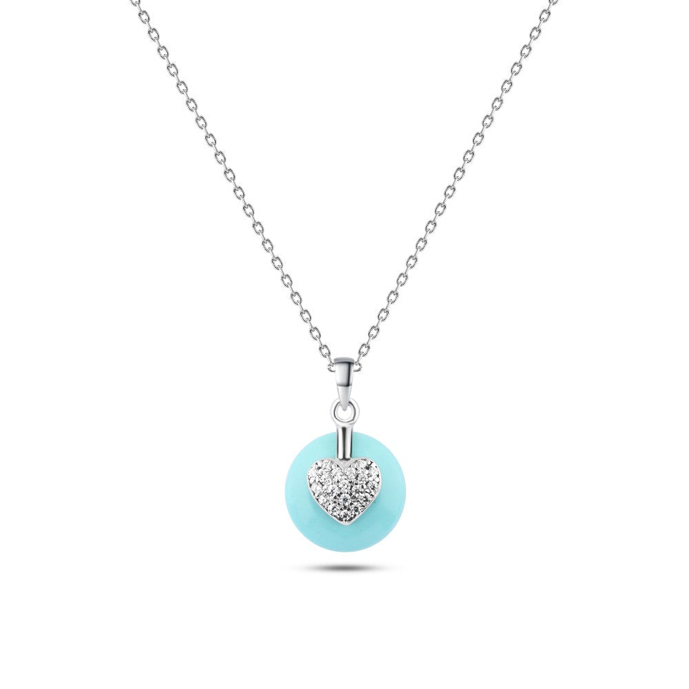 Emotions Pulse Necklace – 925 Silver with Turquoise Stone
