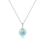Emotions Pulse Necklace – 925 Silver with Turquoise Stone