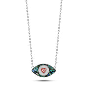 Necklace "Eye of Love" – 925 Sterling Silver