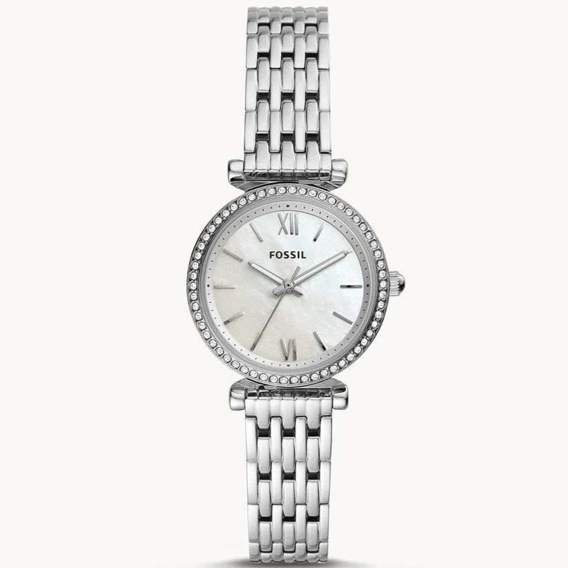 Fossil Women's Silver Dial Watch Set With Bracelet - ES5315