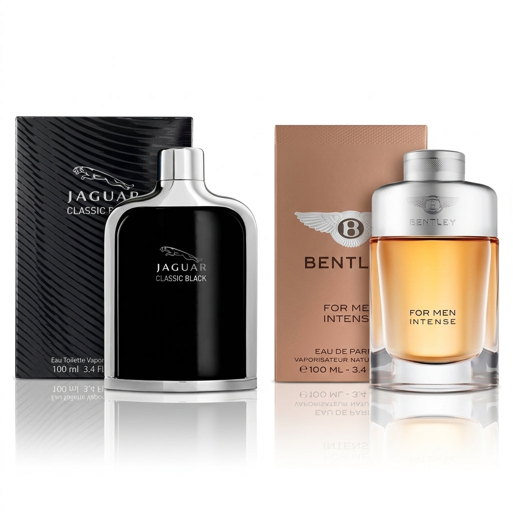 TWIN TURBO Bundle – Bentley Intense & Jaguar Classic Black for Men